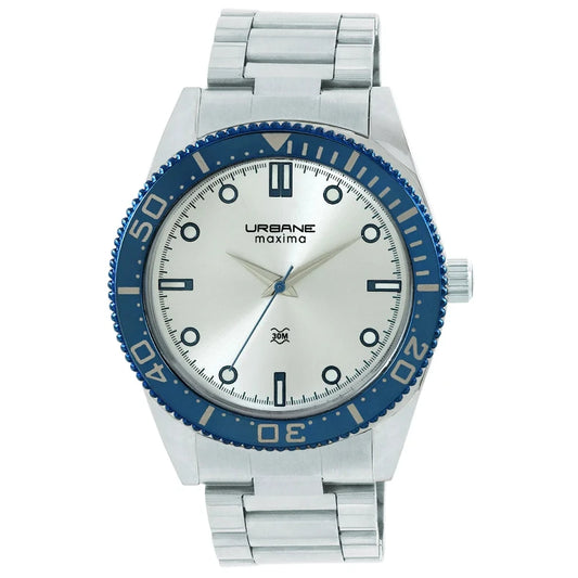 Maxima Urbane Analog Silver Dial Watch for Men – Model 69460CMGT