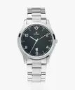 Titan Workwear Black Dial Analog with Date Stainless Steel Strap Watch for Men NT1770SM02 Men's Watch
