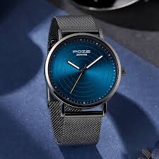 POZE BY SONATA SP70012QM01W QUARTZ ANALOG BLUE DIAL WATCH FOR MEN