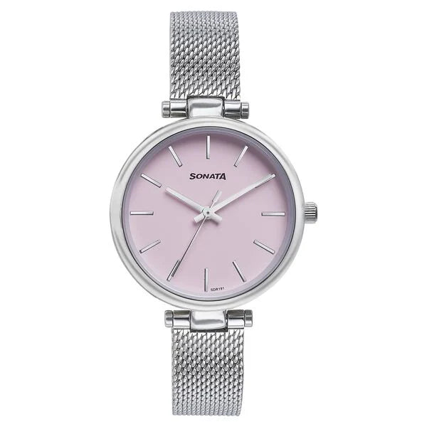 Sonata 87078SM01 Wedding Quartz Analog Watches