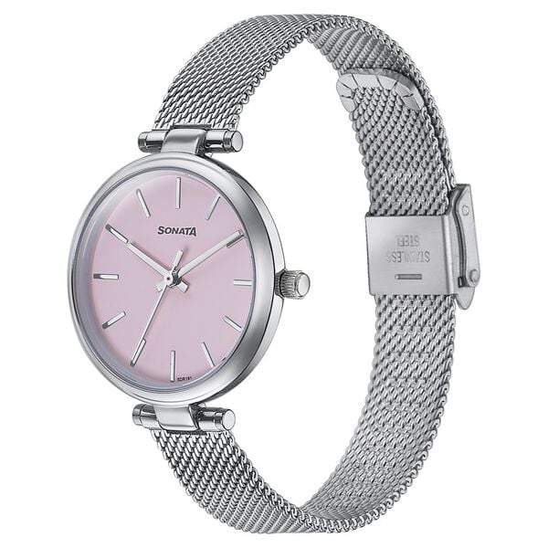 Sonata 87078SM01 Wedding Quartz Analog Watches