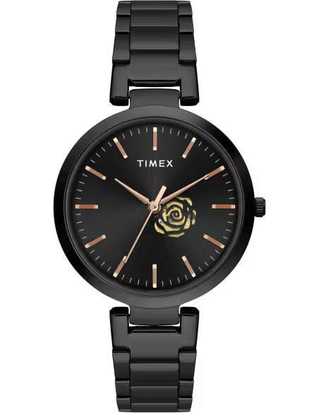 TIMEX TW000X225 Black Dial Analog Watch for Women