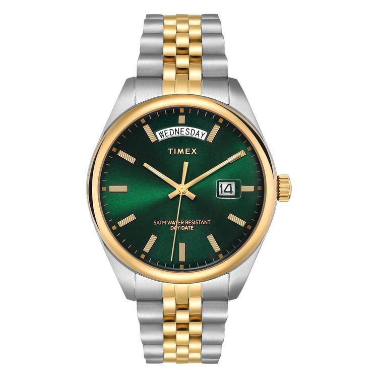 Timex TWEG27102 Green Dial Stainless Steel Analog Men’s Watch – Trend Collection