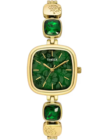 TIMEX Fria Women Green Square Dial Analog Watch - TWEL21000