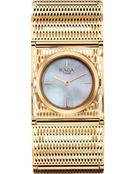 2770WM01 Titan Raga Ethereal White Rectangular Dial Women's Watch / Analog Watch - For Women