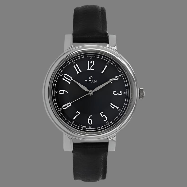 Buy Titan watch online like TITAN 2554SL02, crafted with a clean dial, genuine leather strap, and premium analog movement.